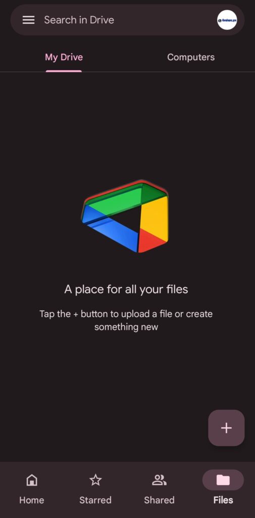 Google drive layout